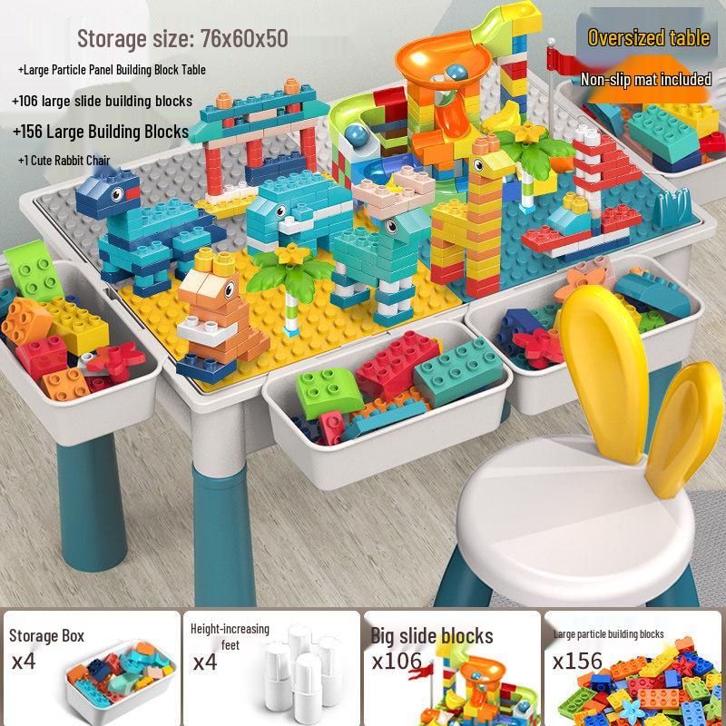 Новая модель 2026 года: Детский развивающий стол-конструктор, Многофункциональная игра-головоломка для детей от 3 до 6 лет