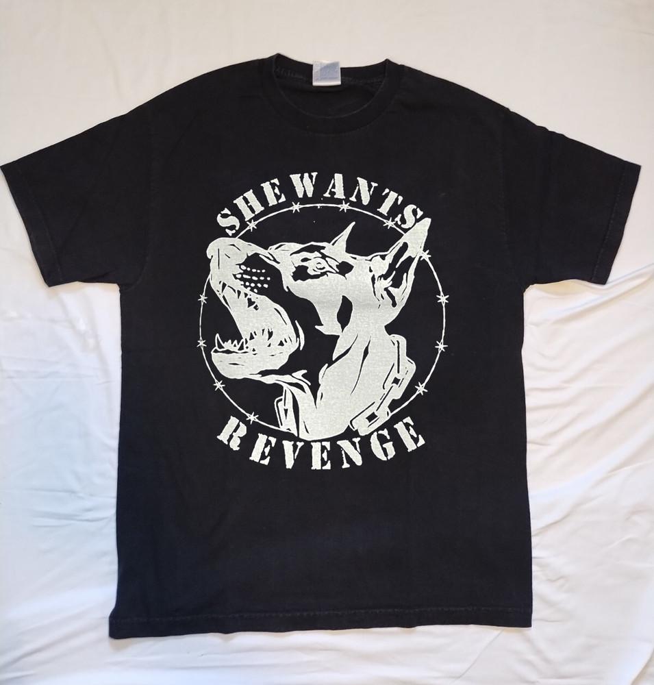 Редкая Футболка SHE WANTS REVENGE Черная Все Размеры Подарок для Фаната AL834 Унисекс Футболка