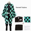 Anime Demon Slayer: Kimetsu No Yaiba Zenitsu Giyu Tanjirou Kamado Nezuko Cosplay Women Kids Men Kimono Uniform Cosplay Costume