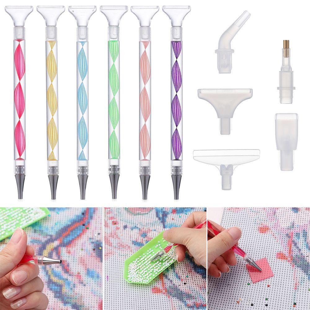 Cross Stitch Resin Pen Alloy Replacement Pen Heads Point Drill Pen Resin Diamond Painting Pen
