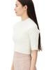 Jill by Jill Stuart Sweater (Featured in sweet magazine) Compact Wide Rib Knit Top, Women's, Ecru