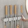 Wall-Mounted Punch-Free Broom and Mop Holder with Suction Cup