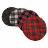 Y2K Tartan Plaid Beret Drawstring Artist Hat Fashion Newsboy Cap  Autumn