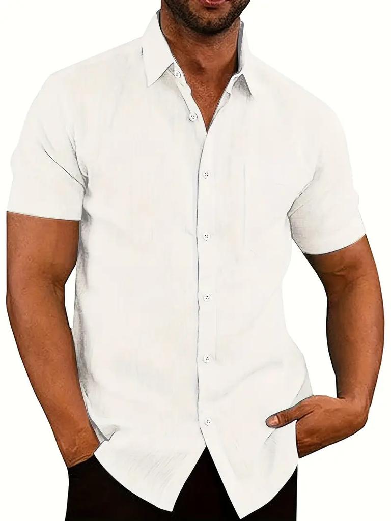 American Retro Summer Ice Silk Vintage Seaside Hong Kong Style Short-Sleeved Shirt Men'S Loose Casual Beach Trendy Shirt