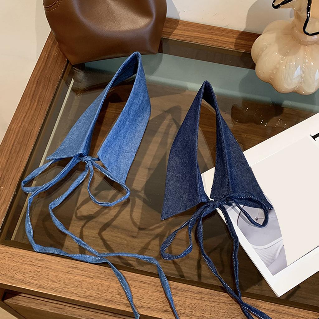 Women's Detachable Collar Fancy Dress Collar Breathable Stylish Denims Collar Jackets Accessory