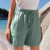 Summer New Women's Solid-color Loose-pocket Fashionable Shorts