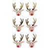 3D наклейки - RICO DESIGN - Олени - Коричневые - 6 шт. - Рождественское украшение