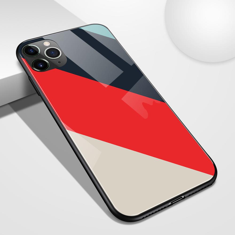 Чехол для iPhone 14 pro max, стеклянный чехол, простой стиль, цветной чехол для iPhone 6, 6s, 7, 8, 14 Plus, X, XS, Max, XR, 11, 12, 13, 14 pro max