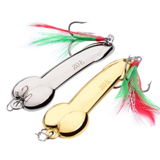 Metal Fishing Lure Bass Freshwater Saltwater Casting Hard Bait Treble Hook