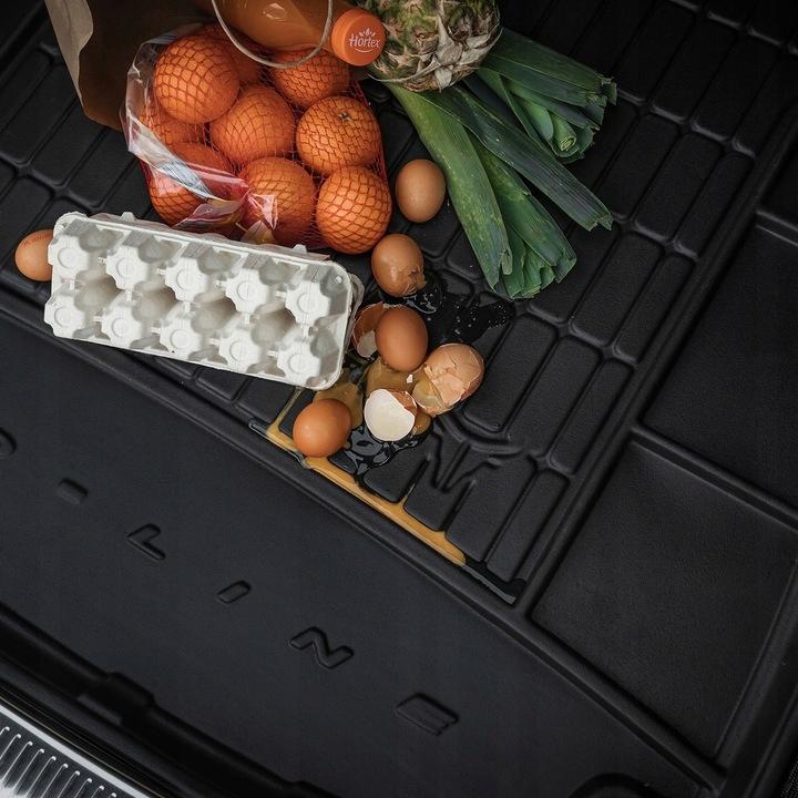 Rubber Trunk Mat Insert Carpet Fiat Panda 3 Hatchback From 2012- Tm