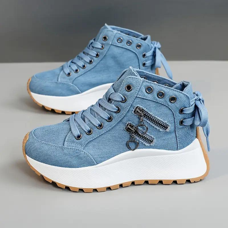 Outdoor Women's Casual Sports Skateboard Shoes for Spring and Autumn 2025, New Fashionable and Versatile , Comfortable Height Increasing Women's Shoes