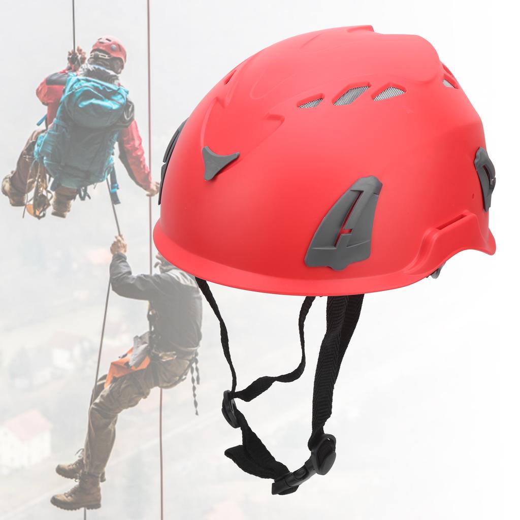 GUB D8 Rock Climbing Helmet Outdoor Safety Head Guard Adjustable Helmet for MountaineeringRed