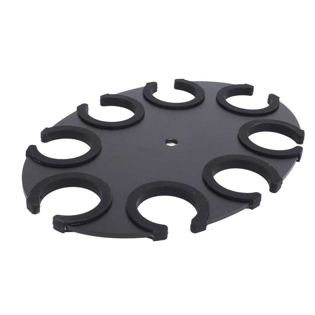 Microphone Holder 8 Holes Aluminum Alloy Soft Silicone Microphone Holder Display Organizer Tray for