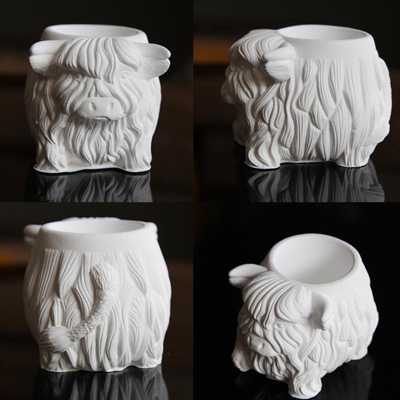 Yak Figurine Silicone Mold Multipurpose Silicone Candle Mould For Epoxy Resin Candle Holder Pen Cup Gypsum Decoration