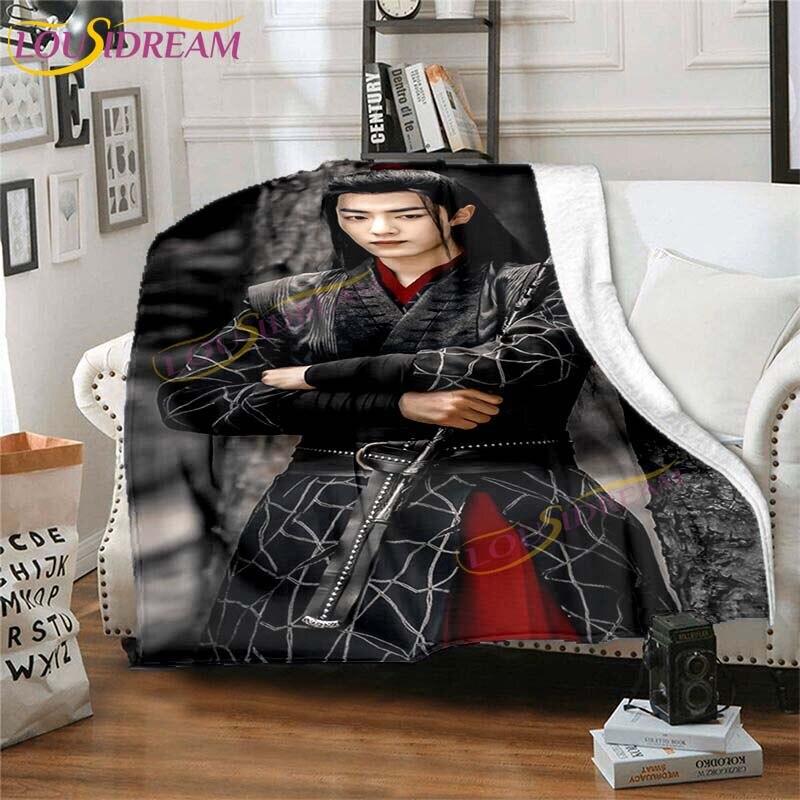 Official Grandmaster of Demonic Blanket The Untamed Blanket Flannel Blanket for Bedroom Sofa Chair Throw Blanket Travel Blankets
