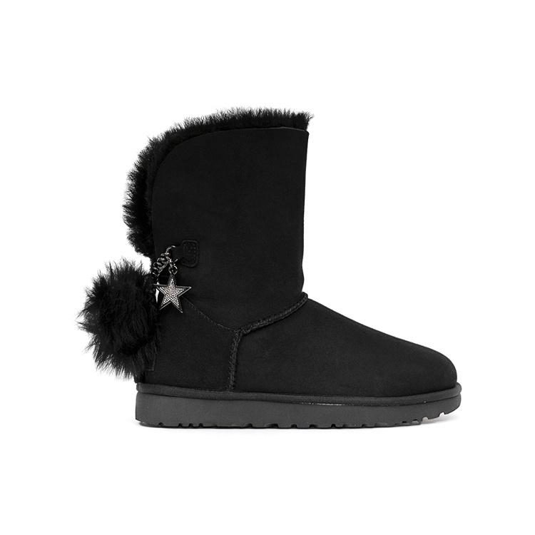 (WMNS) UGG Classic Bling Charm Boot 'Black' Women's 1095717-BLK