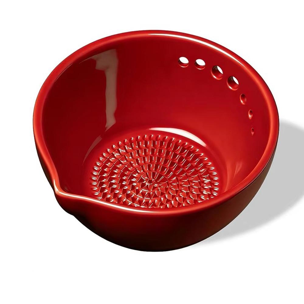 Easy To Use Manual Garlic Grater Bowl 2-in-1 Handmade Garlic Grinder Resin Compact Herb Stripper Bowl Meal Preparation