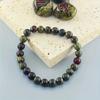 Отрегулированный 8 мм натуральный мужской женский камень драконьей крови с праздничными предпочтениями 1 шт. простой и повседневный эластичный браслет идеальный выбор мода ручная работа