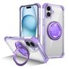 KEYSION Прозрачный противоударный чехол HD MagSafe для iPhone 16 Pro Max 16 Plus с вращающимся на 360 ° магнитным кольцом-подставкой для телефона