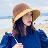 Wide Brim Bucket Hat Foldable Sunshade Hat Women Beach Cap