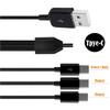 Разветвитель USB Type C для зарядки, многофункциональный кабель для зарядки 4 в 1, разветвитель USB на 4x Type C, кабель синхронизации данных, кабель USB C