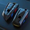 ABS Carbon Fiber Style Car Key Case Cover Shell Fob For BMW X3 X5 X6 F30 F34 F10 F20 G20 G30 G01 G02 G05 F15 F16 1 3 5 7 Series