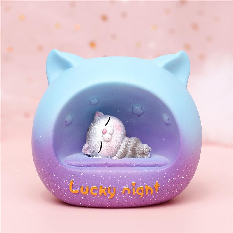 LED Night Light Cat Bedroom Bedside Lamp Cartoon Lighting for Kids Baby Children Decoration Valentine's Day Gift