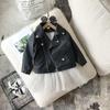 2020 Baby Girl Boy Spring Autumn Winter PU Coat Jacket Kids Fashion Leather Jackets Children Coats Overwear Clothes