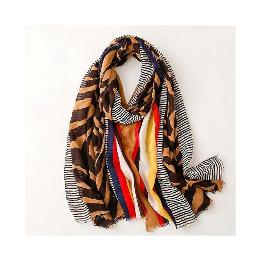 Design Brand Women Scarf Fashion Print Cotton Warm Shawl Muslim Scarves Hijabs Lady Pashmina Bandana Tassel Beach Shawls Foulard