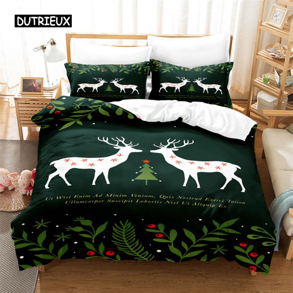 Forest Christmas Bedding Set Duvet Cover Set 3d Bedding Digital Printing Bed Linen Queen Size Bedding Set Fashion Design