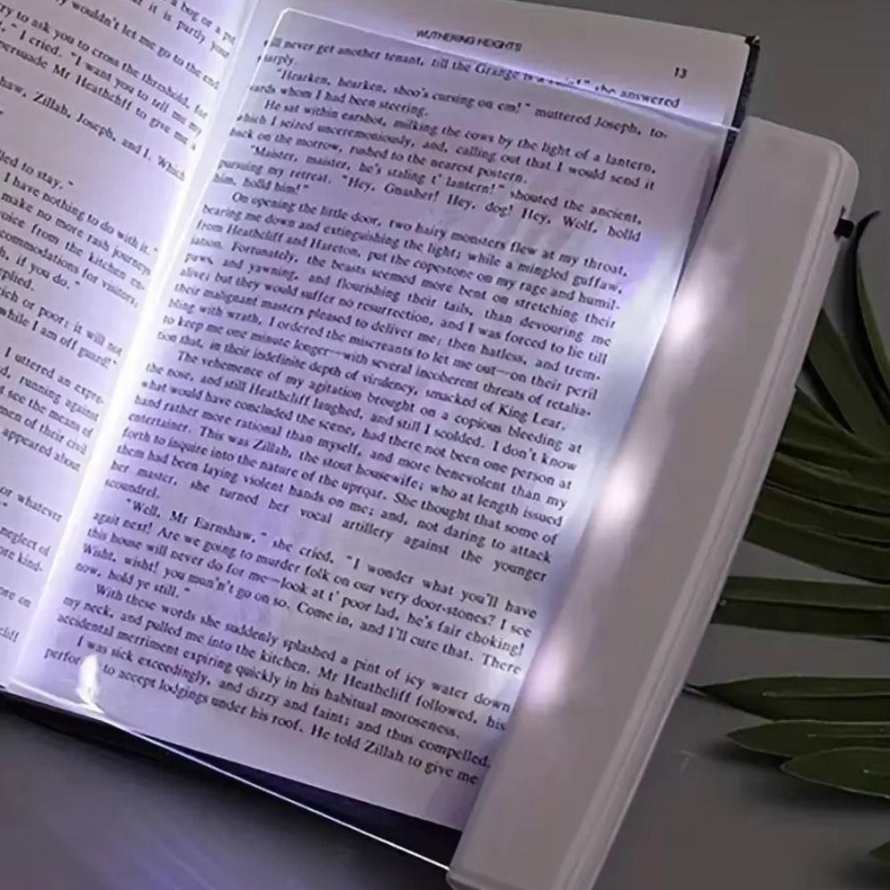 Portable Flat Panel LED Book Lamp Eye Protection High Brightness Reading Light Transparent Multipurpose Night Light Home