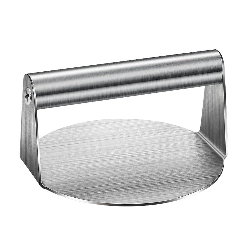 Stainless Steel Smash Burger Press Hamburger Patties Meat Masher Circular Meat Press Mold for Deli Meats Kitchen Accessories