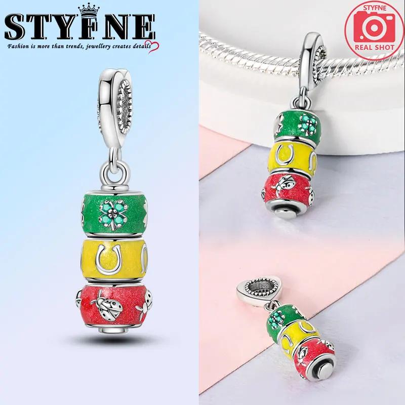 Изысканные модные медного цвета шармы-подвески в виде Санта-Клауса, рождественской елки, лося, оленя, бусины, подходят для оригинальных браслетов, рождественские украшения своими руками