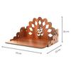 Pattern Pooja Mandir for Home & Office, Wall Mounted Wooden Temple, Pooja Stand with Storage Cabinet, Home Decor, Small & Big Size (Mandir Design 7)