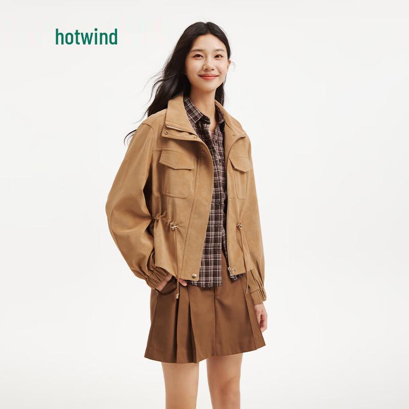 Женская матовая куртка из ПУ Hotwind F07W26716