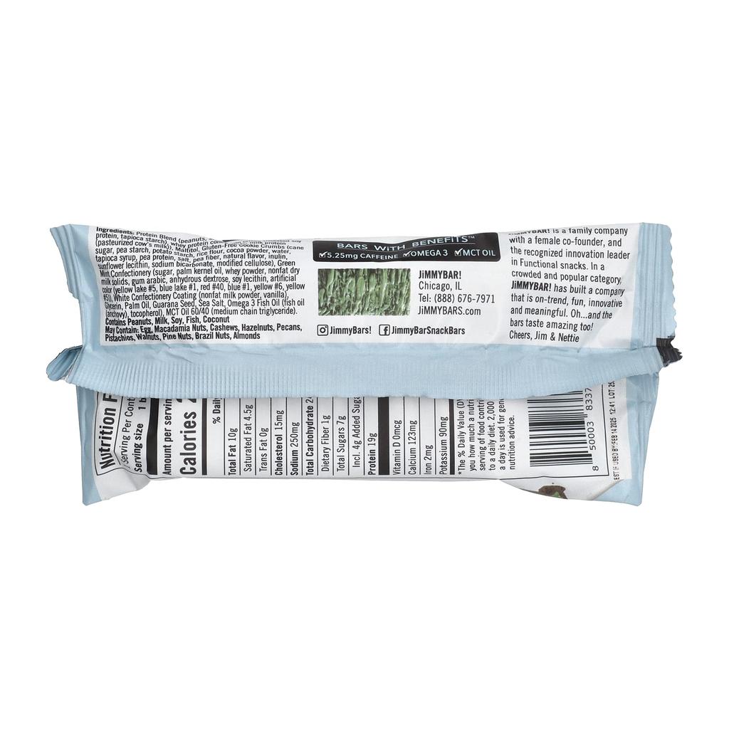 JiMMY! Effective Bar, Protein Bar, Mint Cookies 'N Cream, 12 Packs, 58g (2.05oz) Each