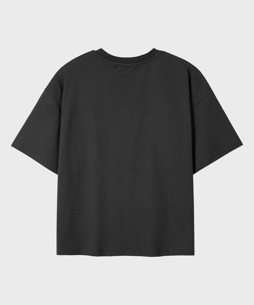 LEIRE Essential Crop T-Shirt [Charcoal]