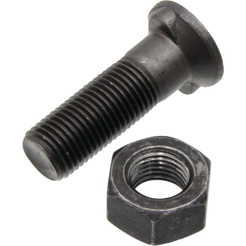 Plow bolt with nut 2 noses M12x1.25 length 40 12.9 for plow 12404449