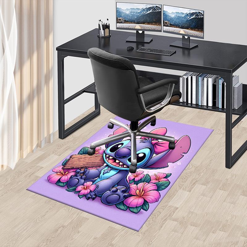 Stitch'S Tropical Adventure Carpet For Playroom Bedroom Living Room Sofa Home Decorkids Game Area Rug Nonslip Floor Mat