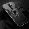 KEYSION Shockproof Armor Case For OPPO A9 2020 A11X Stand Holder Car Ring  Silicone Phone Back Cover