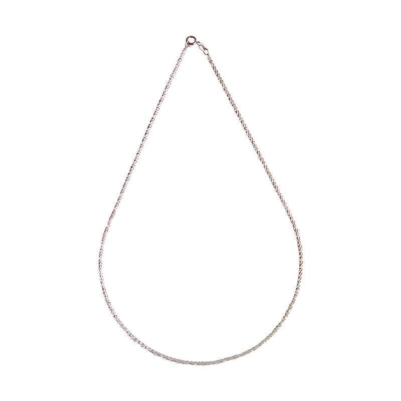 Silver Choker Necklace Silver Color Chain Jewelry Necklace for Women