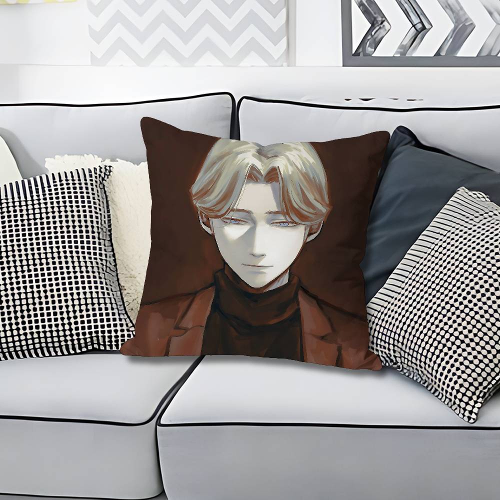 JJohan LLiebert Monster Anime Celebrity Merchandise AllMatch Printed Pillow Case Sofa Car Office Room Decoration Protector
