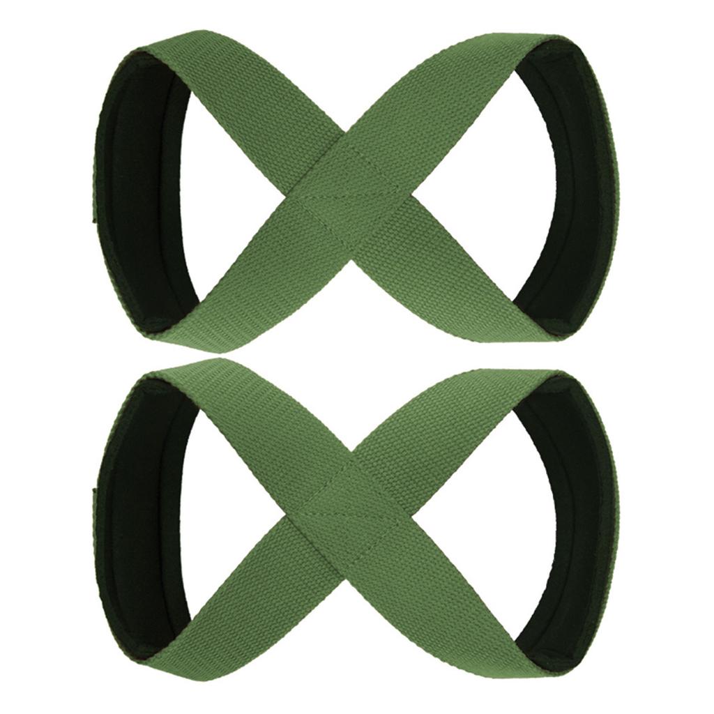 Прочный Подъемный Строп Стропа Формы 8 Ремень для Поднятия Тяжестей Power Wrist Strap для Становой Тяги, Пауэрлифтинга, Кросс-Тренинга