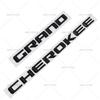 3D ABS Chrome Black Logo Grand Cherokee Emblem Letters Nameplate Car Door Badge Decal For Jeep Grand Cherokee Sticker Accessoies AMV1