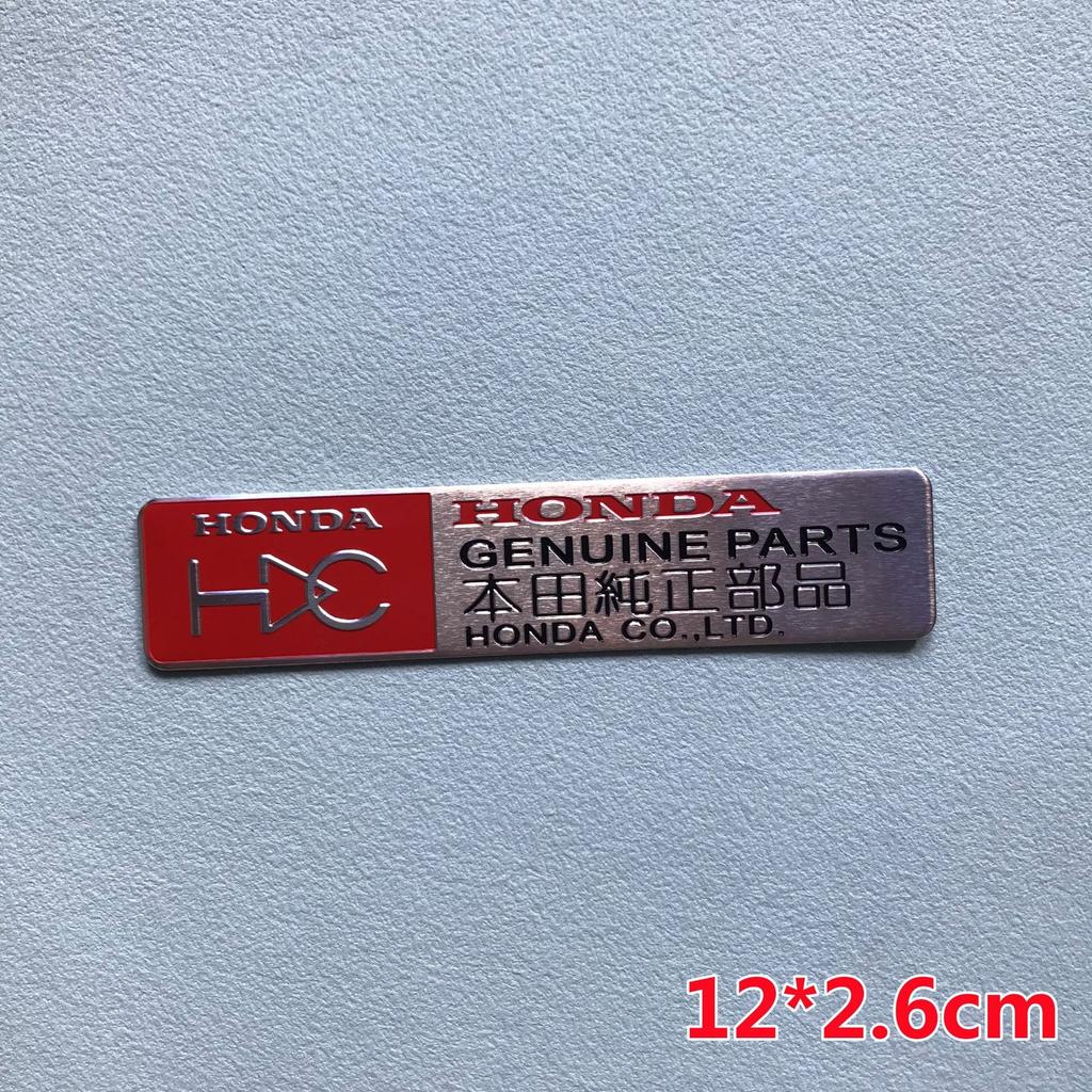 AAALZ1 Aluminum Car Body Fender Trunk Decal Badge for Honda Civic FIT Accord CRV CRZ CRX HRV Odyssey City B-Series D-Series H-Series Rs