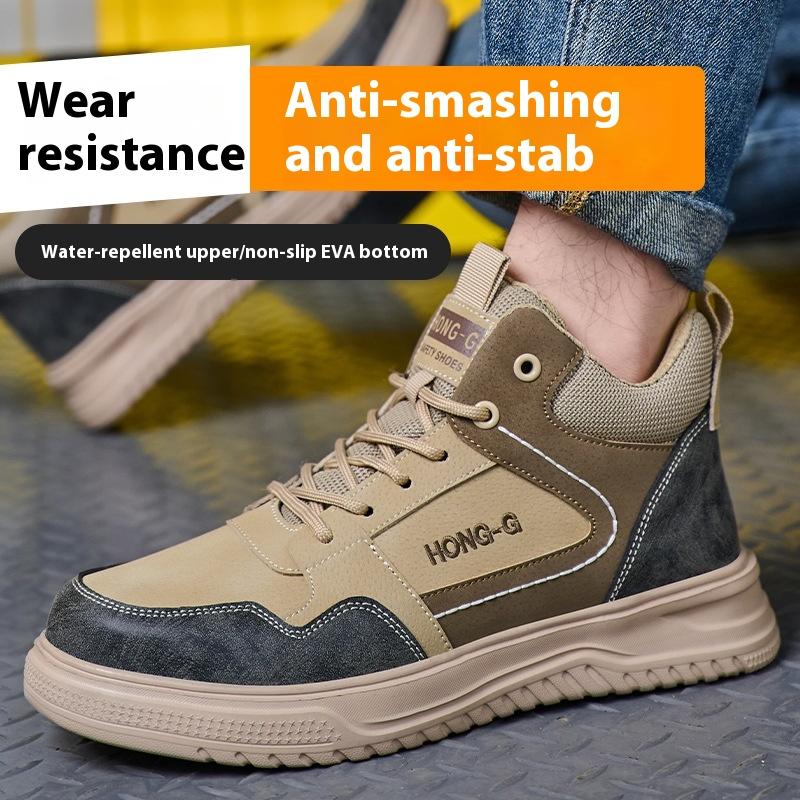 Рабочие ботинки со стальным подноском Защитная обувь Anti-Smash Anti-Puncture для мужчин рабочие кроссовки с металлическим подноском обувь для защиты труда