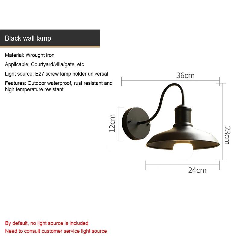Крыльцо Стена Водонепроницаемый Освещение Двор Коридор Aisel Балкон Винтажные Светильники Ретро Наружный Настенный Светильник Вилла Сад На Открытом Воздухе