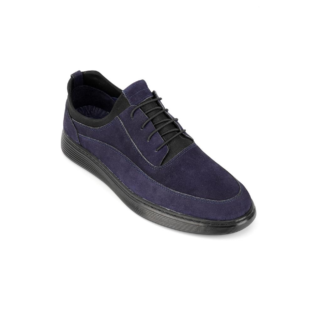 Мужская ультраудобная и легкая повседневная обувь из натурального нубука черного цвета