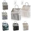 Wall Mounted Storage Bag Multiple Pockets Bedside Organizer Debris Storage Basket Home