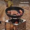 1 шт. Портативная складная дровяная печь для улицы - Компактный гриль-барбекю из нержавеющей стали для кемпинга и пикников